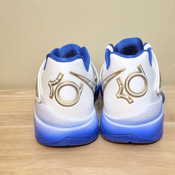 Nike KD 4 The Real MVP White Blue Gold IB3546-100 Men\'s Size 8 main image 4